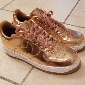 Nike ID rose gold custom air force ones af1